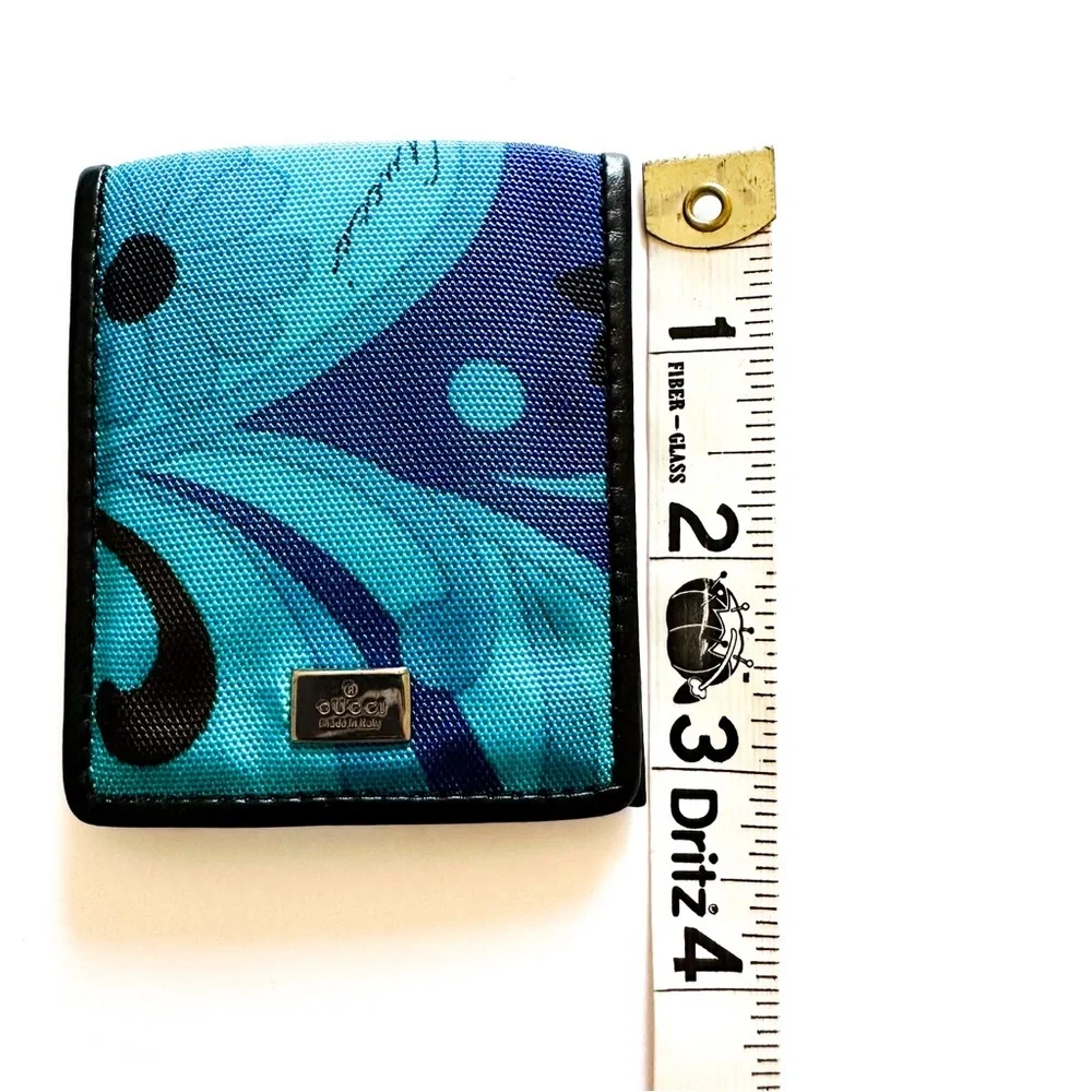 Tom Ford  Gucci Turquoise Print Logo  Condom Wallet Holder Collector’s Piece HTF